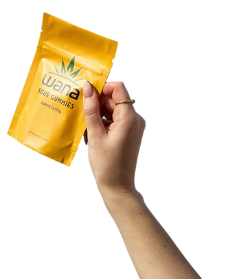 hand holding hemp gummies